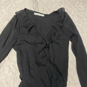 Abercrombie black blouse bodysuit